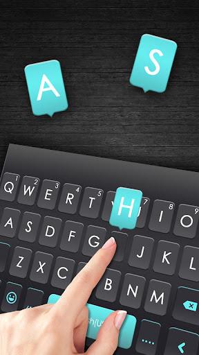 Black Simple Business Keyboard Theme - Image screenshot of android app