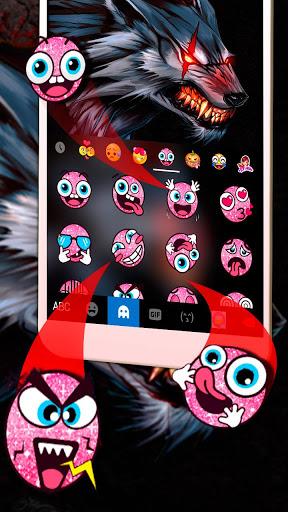 Bloody Metal Scary Wolf Keyboard - Wolf theme - عکس برنامه موبایلی اندروید