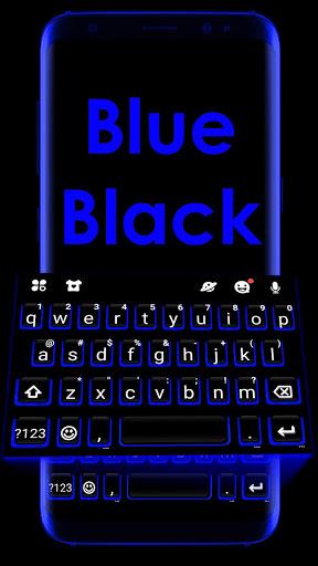 Blue Black Keyboard Theme - عکس برنامه موبایلی اندروید