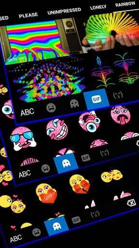 Blue Black Keyboard Theme - عکس برنامه موبایلی اندروید