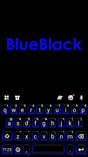 Blue Black Keyboard Theme - عکس برنامه موبایلی اندروید