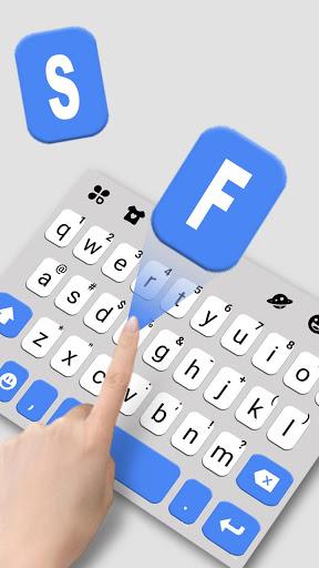 Blue Business Keyboard Theme - Image screenshot of android app