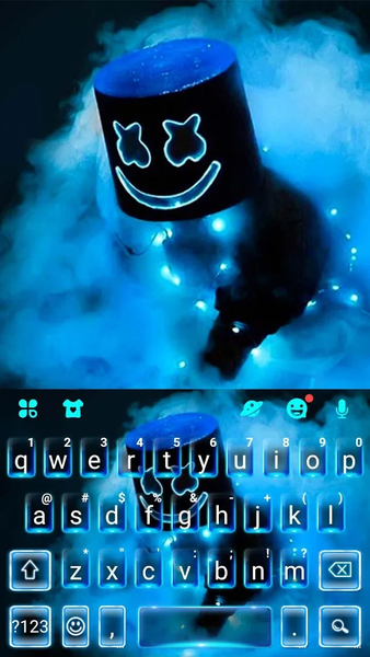 Blue Smoke Cool DJ Theme - عکس برنامه موبایلی اندروید