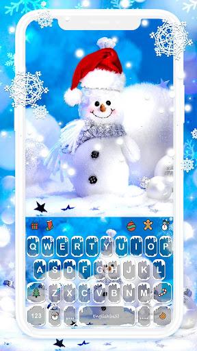 Blue Christmas Theme - Image screenshot of android app