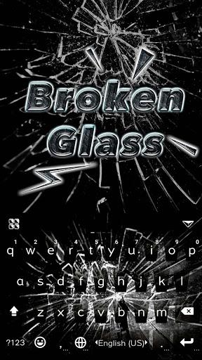 Brokenglass Keyboard Theme - Image screenshot of android app