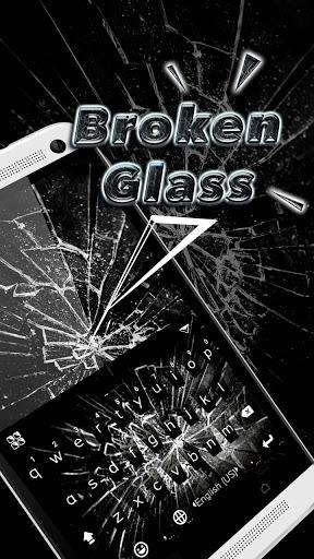 Brokenglass Keyboard Theme - Image screenshot of android app
