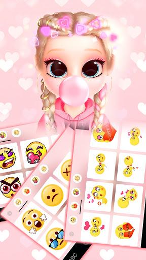 Bubble Gum Doll Keyboard Background - عکس برنامه موبایلی اندروید