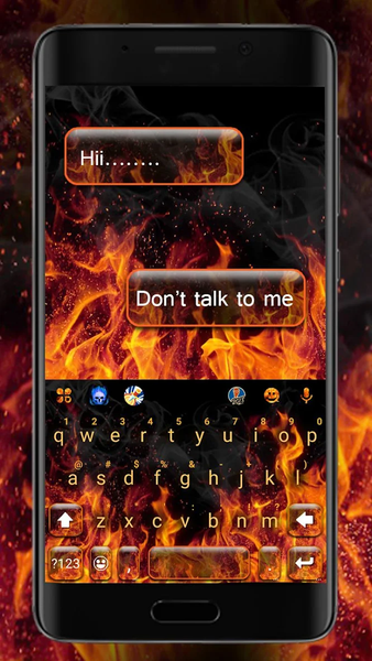 Burning Fire Keyboard Theme - Image screenshot of android app