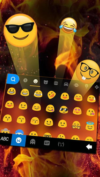 Burning Fire Keyboard Theme - Image screenshot of android app