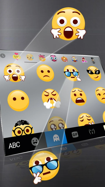 Bussiness Silver Edge Keyboard Theme - عکس برنامه موبایلی اندروید