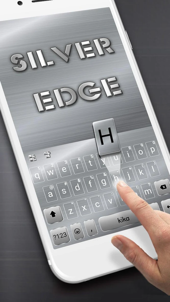 Bussiness Silver Edge Keyboard Theme - عکس برنامه موبایلی اندروید
