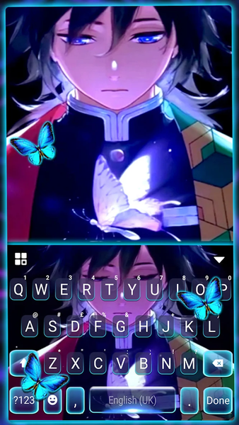 Butterfly Anime Man Theme - Image screenshot of android app