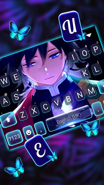 Butterfly Anime Man Theme - Image screenshot of android app