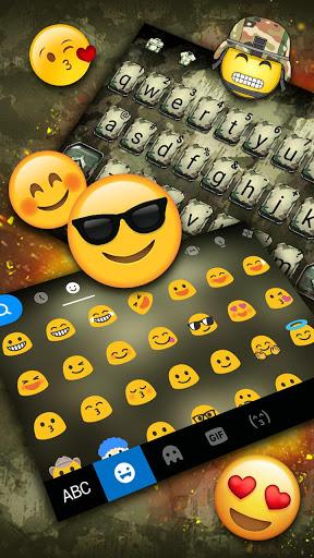 Camouflage Battle Keyboard Theme - عکس برنامه موبایلی اندروید