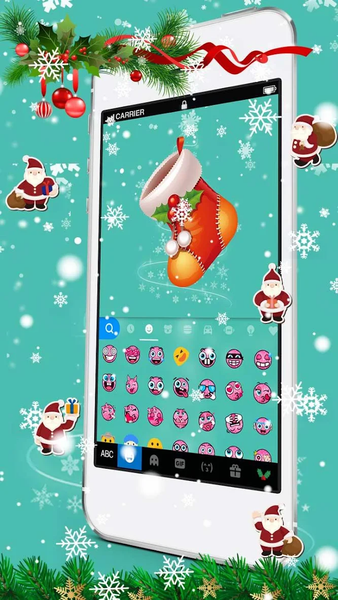 Chimney On Christmas Keyboard Theme - Image screenshot of android app