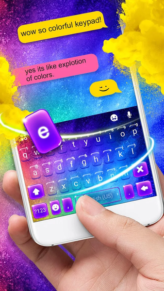 Color Explosion Keyboard Theme - عکس برنامه موبایلی اندروید