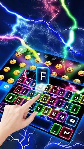 Color Flash Lightning Keyboard Theme - عکس برنامه موبایلی اندروید