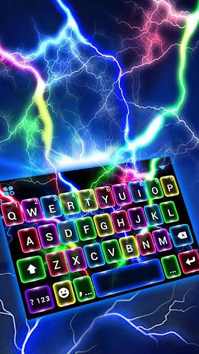Color Flash Lightning Keyboard Theme - عکس برنامه موبایلی اندروید