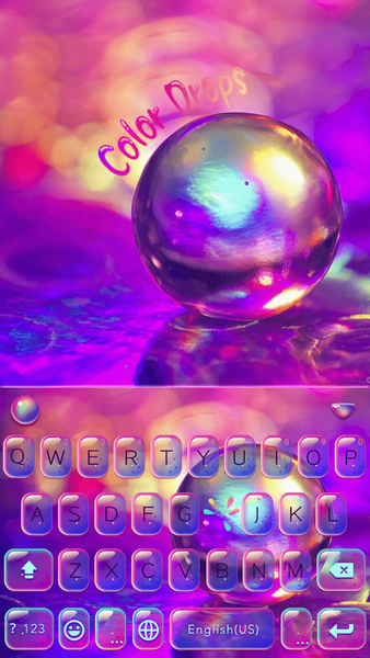 Color Drops Emoji Keyboard 🎀 - عکس برنامه موبایلی اندروید