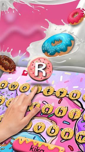 Colorful Donuts Keyboard Theme - عکس برنامه موبایلی اندروید