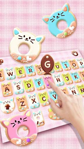 Colorful Donuts Button Keyboard Theme - Image screenshot of android app