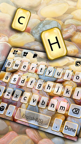 Colorful Pebbles Keyboard Back - عکس برنامه موبایلی اندروید