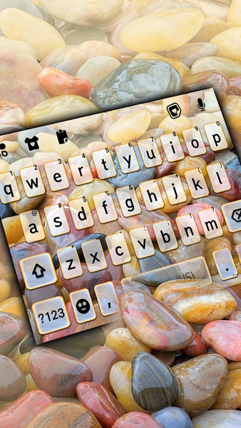 Colorful Pebbles Keyboard Back - عکس برنامه موبایلی اندروید