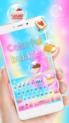 Colorful Bubbles Keyboard Theme - عکس برنامه موبایلی اندروید