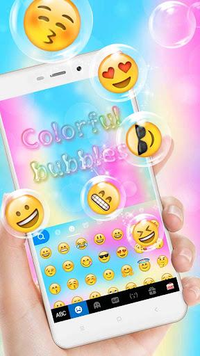 Colorful Bubbles Keyboard Theme - عکس برنامه موبایلی اندروید