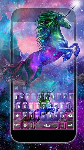 Coloring Unicorn Keyboard Theme - Image screenshot of android app