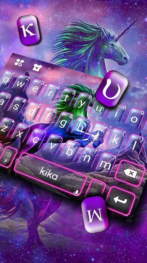 Coloring Unicorn Keyboard Theme - Image screenshot of android app