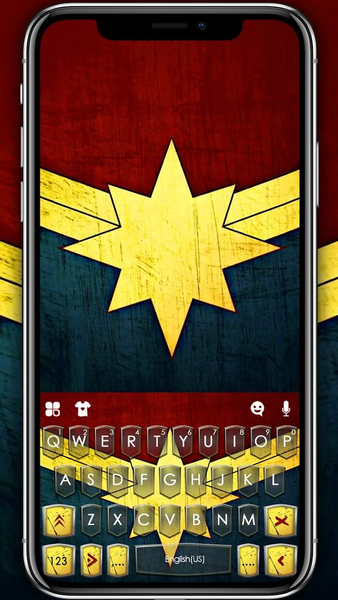 Comic Hero Medal Keyboard Theme - عکس برنامه موبایلی اندروید