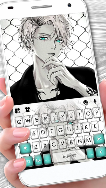 Cool Anime Boy Keyboard Theme - Image screenshot of android app