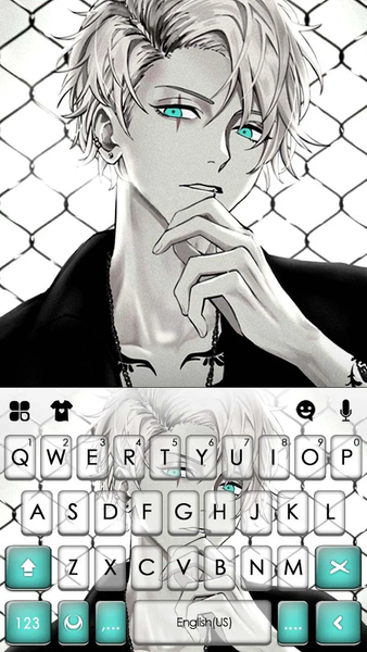 Cool Anime Boy Keyboard Theme - Image screenshot of android app