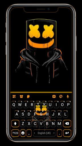 Cool Black DJ Keyboard Background - Image screenshot of android app