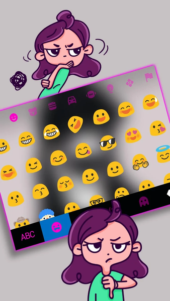 Cool Girl Mask Keyboard Backgr - عکس برنامه موبایلی اندروید