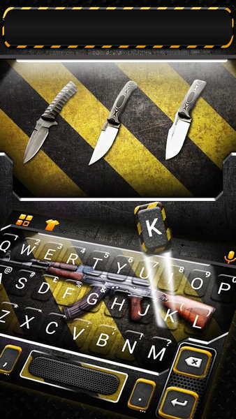 Cool Mob Gun Army Keyboard Theme - Image screenshot of android app