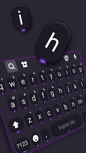 Cool Neon SMS Keyboard Background - Image screenshot of android app