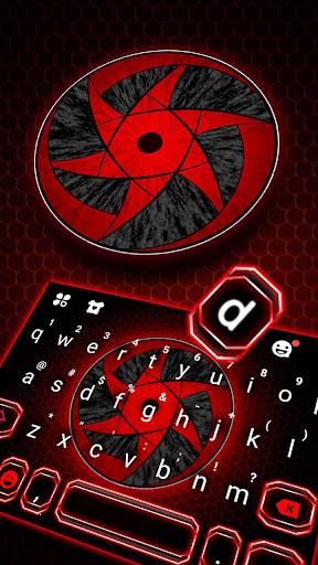 Cool Red Sharingan Keyboard Theme - Image screenshot of android app