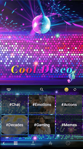 Cool Disco Keyboard Background - Image screenshot of android app