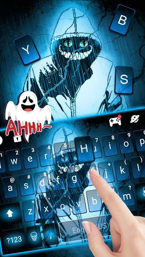 Creepy Devil Smile Cat Keyboard Theme - Image screenshot of android app