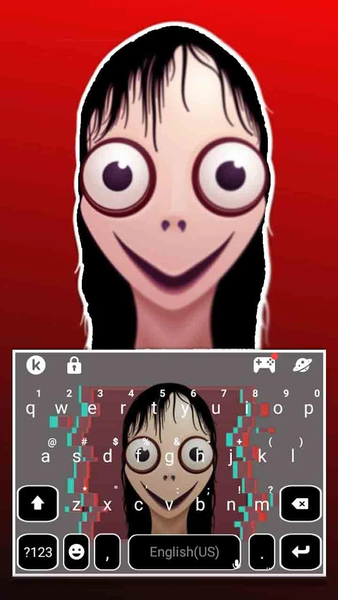 Creepy Momo Keyboard Theme - Image screenshot of android app