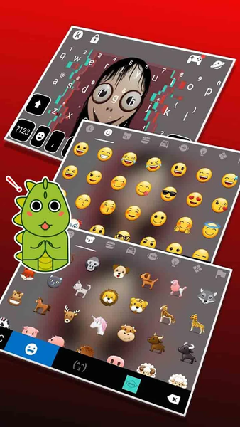 Creepy Momo Keyboard Theme - Image screenshot of android app
