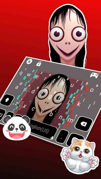 Creepy Momo Keyboard Theme - Image screenshot of android app