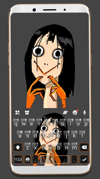 Creepy Momo 2 Keyboard Theme - عکس برنامه موبایلی اندروید