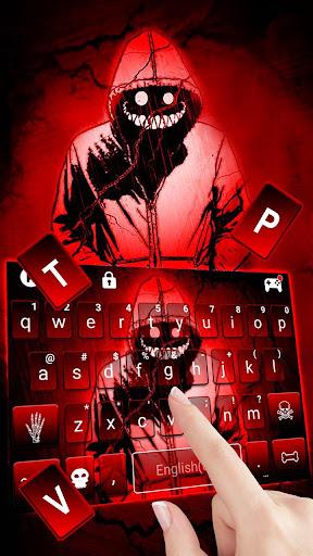 Creepy Red Smile Theme - Image screenshot of android app