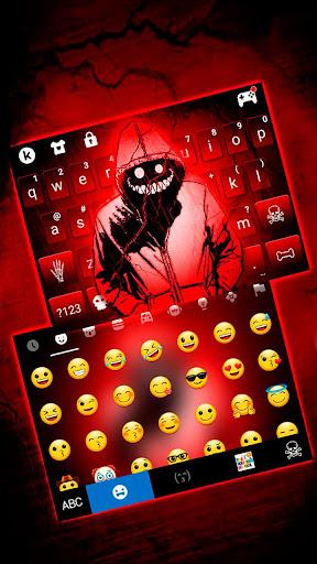 Creepy Red Smile Theme - Image screenshot of android app