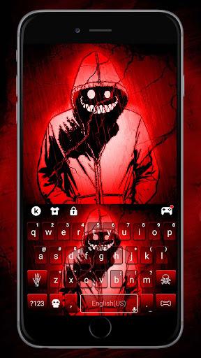 Creepy Red Smile Theme - Image screenshot of android app