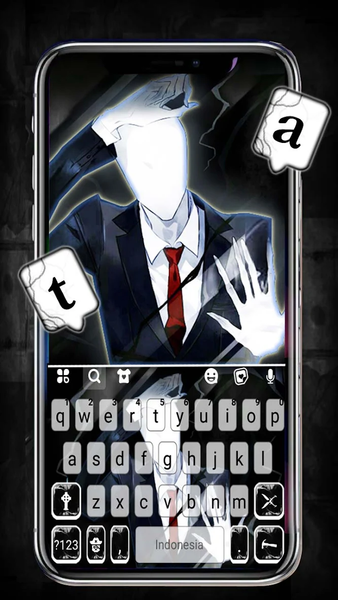 Creepy Slenderman Theme - Image screenshot of android app