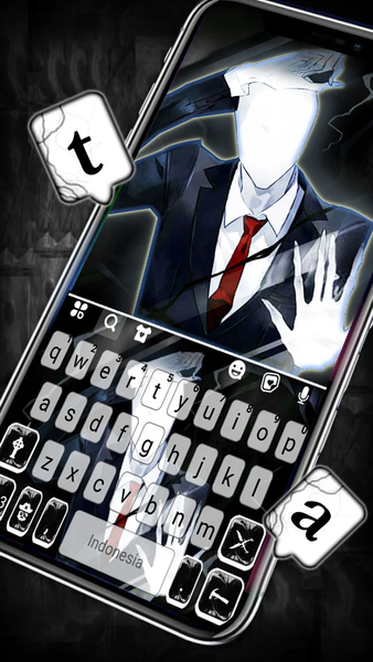 Creepy Slenderman Theme - Image screenshot of android app